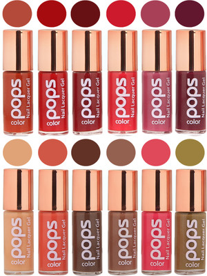 

Ramble Pops Colour Nail Polish Combo 5635 Multicolor(Pack of 12)