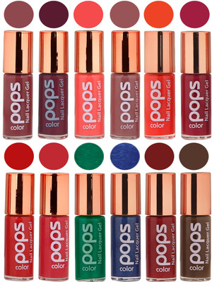 

Ramble Pops Colour Nail Polish Combo 5558 Multicolor(Pack of 12)