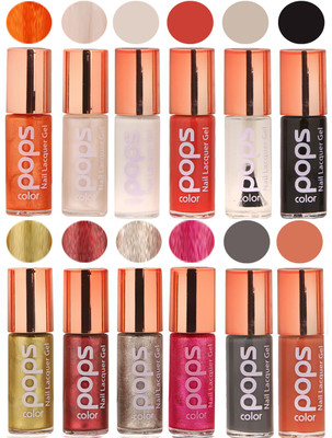 

Ramble Pops Colour Nail Polish Combo 5634 Multicolor(Pack of 12)