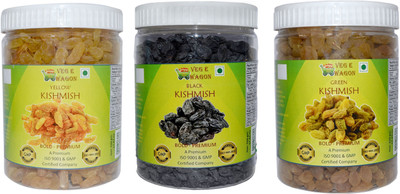 

Veg E Wagon Kishmish/Raisins Bold Premium Combo pack(500 Each) Raisins(1500 g, Plastic Bottle)