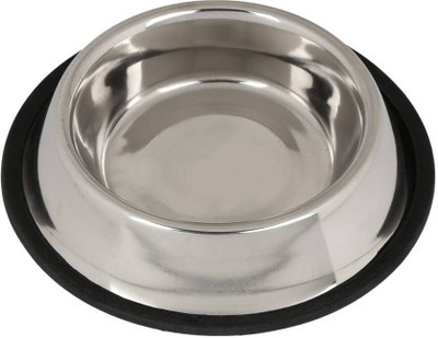 

Furious3D Round Steel Pet Bowl(900 ml Silver)