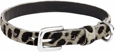 

SRI mported Adjustable Dog Collar with Goat Spotted 1.5 Inch Dog Everyday Collar(, grey