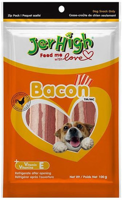 

jerhigh JerHigh Bacon Dog Treat (100g) Chicken 100 g Dry Dog Food