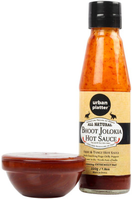 

Urban Platter Bhoot Jolokia Hot Sauce, 220g / 7.8oz [Fiery & Tangy Hot Sauce, Signature Recipe of Assam] Sauces(220 g)