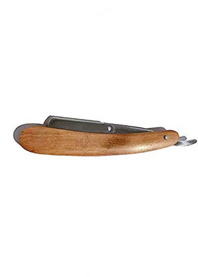 

Stylazo (MADE IN DUBAI) Straight Edge Wooden Barber Folding Shaving Razor Folding Straight Wooden Razor