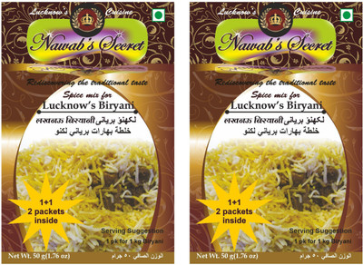 

Nawab's Secret Lucknow's Biryani Masala[PK of 2](2 x 50 g)