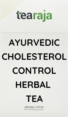

Tearaja Ayurvedic Cholesterol Control Herbal Tea | 100 Gms |Lower Cholesterol | Improves Health | Regulates Body Temperature | 100 % Natural Herbs- Jasmine, Coriander seeds, Fenugreek, Dandelion, Ginger, Holy Basil & others | Vacuum Packed To Retain Fresh