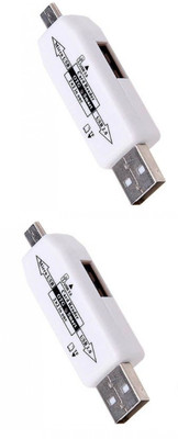 

FUZION PACK OF 2 USB 2.0 HUB And Smart Connection Kit to Your Smart Phone Card Reader USB Adapter(White)