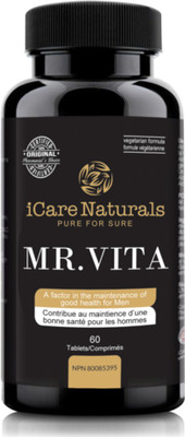 

icare naturals Mr. Vita Multivitamin and Minerals for Men with vitamin K1-IMPORTED FROM CANADA(60 No)