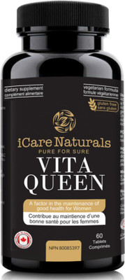 

icare naturals Vita Queen Multivitamin and Minerals for Women - IMPORTED FROM CANADA(60 No)