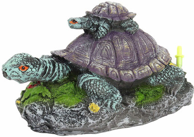 

aquapetzworld Aquarium Decorative Ornaments for Fish Tank Decoration (Turtle) by Aquapetzworld Laterite Unplanted Substrate(Blue, Green)