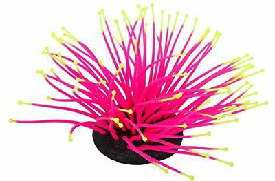 

SRI Artificial Silicone Glowing Aquarium Decoration Underwater Ornament for Fish Tank Flourite Unplanted Substrate(Pink)