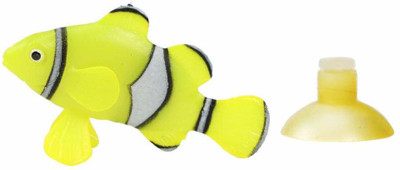 

SRI Aquarium Glowing Silicone Floating Clown Fish For Fish Tank - Pack Of 2 (Black) Crushed Coral Planted Substrate(Black)