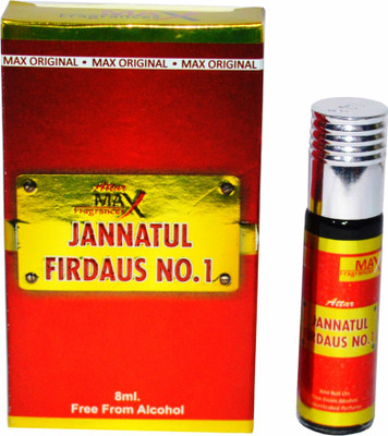 

Max Jannatul Firdaus no.1 extra strong Pocket Perfume. Floral Attar(Blends (mukhallat))