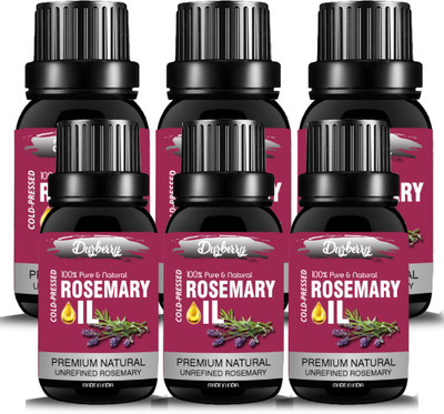 

duzberry Pure Rosemary Essential Oil - Rosmarinus Officinalis - 10ML (Pack of 6)(60 ml)