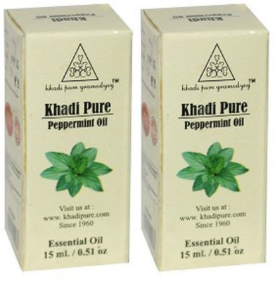 

Khadi Pure Herbal Peppermint Essential Oil - 30 ml (Set of 2)(30 ml)