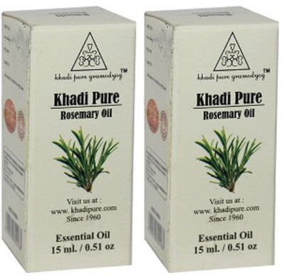 

Khadi Pure Herbal Rosemary Essential Oil - 30 ml (Set of 2)(30 ml)