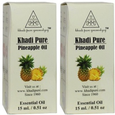 

Khadi Pure Herbal Pineapple Essential Oil - 30 ml (Set of 2)(30 ml)