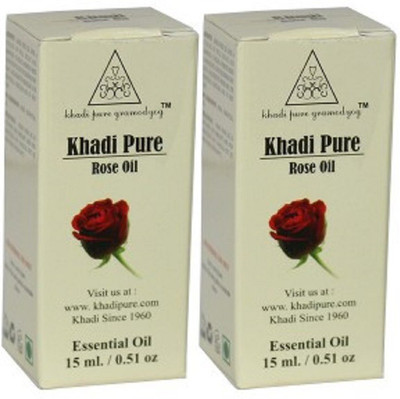 

Khadi Pure Herbal Rose Essential Oil - 30 ml (Set of 2)(30 ml)