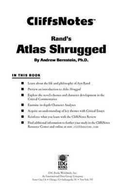 Cliffsnotes Rand's Atlas Shrugged(English, Electronic book text, Bernstein Andrew)