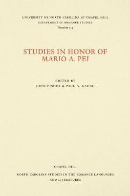 Studies in Honor of Mario a. Pei(English, Paperback, unknown)