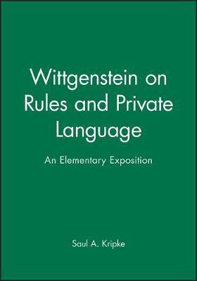 Wittgenstein on Rules and Private Language(English, Paperback, Kripke Saul A.)