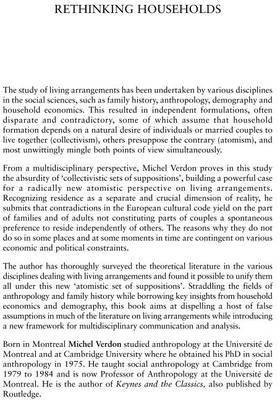 Rethinking Households(English, Electronic book text, Verdon Michel)