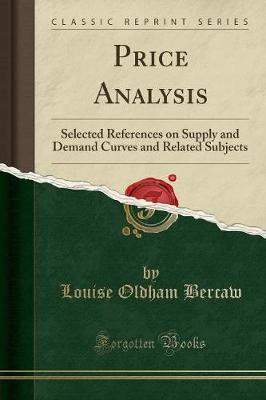 Price Analysis(English, Paperback, Bercaw Louise Oldham)