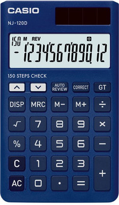

Casio NJ-120D-BU Portable Basic Calculator(12 Digit)
