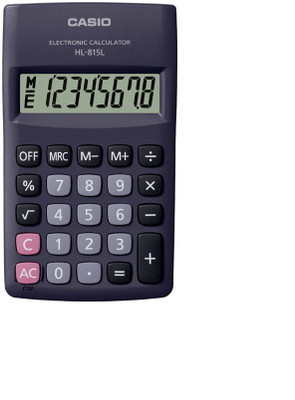 CASIO HL-815L-BK Portable Basic  Calculator(8 Digit)