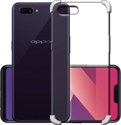 SNAZZY Back Cover for Oppo A3S, Oppo A3S Shock Proof Back Cover(Transparent, Shock Proof, Silicon, Pack of: 1)