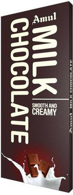 

Amul Milk Chocolate- Smooth & Creamy, 150 gm (Pack of 4) Bars(Pack of 4, 150 g)