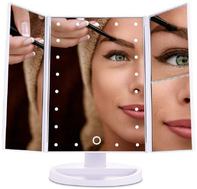 

CLOMANA Original Makeup Mirror Dual Sided 8 Inch with 3x / 1x Magnification Shaving Mirror/ Bathroom Mirror & Wall Bracket With Adjustable Frame (Multicolor)