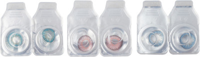 

Optify Combo Pack Monthly Color Contact Lens With Travel Kit Monthly Contact Lens(1, Blue-Aqua-Pink, Pack of 3)