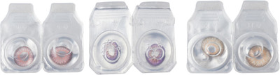 

Optify Combo Pack Monthly Color Contact Lens With Travel Kit Monthly Contact Lens(1, Brown-Pink-Violet, Pack of 3)