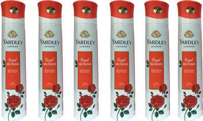 

Yardley London Royal Red Rose (pack of 6) Body Spray - For Women(150 ml, Pack of 6)