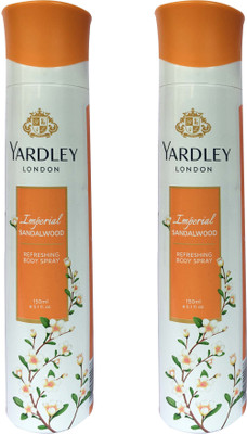 

Yardley London Imperial Sandalwood (pack of 2) Body Spray - For Women(150 ml, Pack of 2)