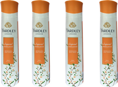 

Yardley London Imperial Sandalwood (pack of 4) Body Spray - For Women(150 ml, Pack of 4)