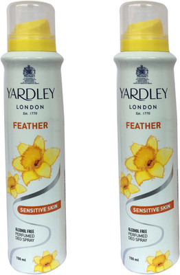 

Yardley London Feather (pack of 2) Body Spray - For Women(150 ml, Pack of 2)