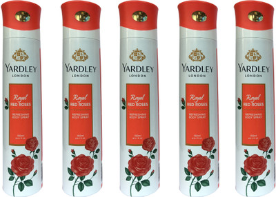 

Yardley London Royal Red Rose (pack of 5) Body Spray - For Women(150 ml, Pack of 5)