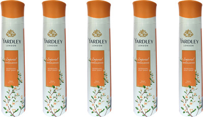

Yardley London Imperial Sandalwood (pack of 5) Body Spray - For Women(150 ml, Pack of 5)
