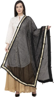 A R SILK Cotton Blend Self Design Women Dupatta