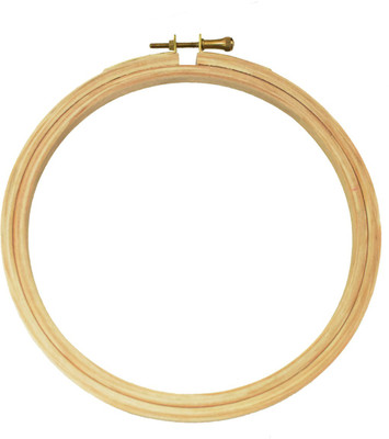 Embroiderymaterial 6 Inch Round Wooden Embroidery Hoop(Pack of 1)