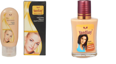 

YARDLAY Make-Up-Foundation Pack of 2 Liquid Foundation 100ml+20ml liquid Foundation(Natural)