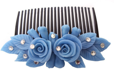 

Unique Indian Crafts Party Handmade Flower Comb Clip Hair Pin(Multicolor)
