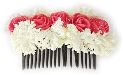 

Unique Indian Crafts Party Handmade Flower Comb Clip Hair Pin(Multicolor)