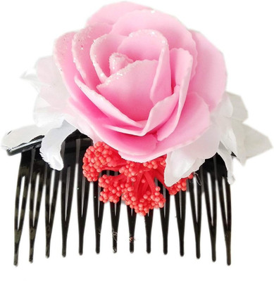 

Unique Indian Crafts Party Handmade Flower Comb Clip Hair Pin(Multicolor)