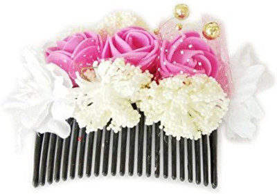 

Unique Indian Crafts Party Handmade Flower Comb Clip Hair Pin(Multicolor)