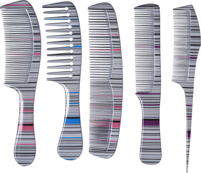 

Livzing 5 Pcs Professional Salon Parlour Fine Toothed Hair Styling Hairdressing Hairdresser Barbers Combs Set Pack For Men Women