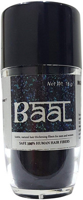 

INAAYA Hair Fiber Powder Hair Loss Concealer For Building Fibers for Unisex, 16 gram, Black, Pack of 1(16 g)